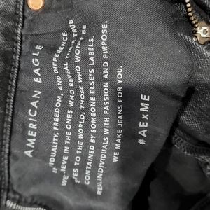 American Eagle Men's Jeans, Original Straight Next Level Flex, Black 32 x 32